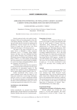 ameliorative potential of phyllanthus amarus against carbon