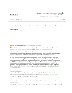 Literature and Science in Nineteenth