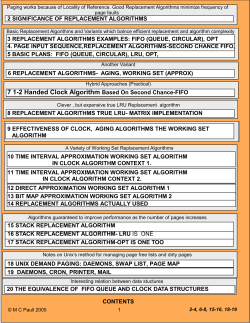 7 1-2 Handed Clock Algorithm Based On Second Chance-FIFO