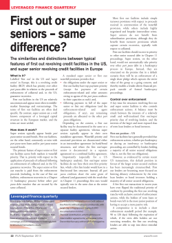 First out or super seniors &ndash; same difference?