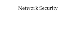 Firewalls and NW Security Basics