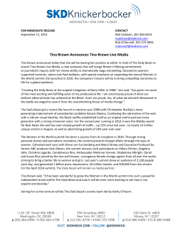 Tina Brown Announces Tina Brown Live Media