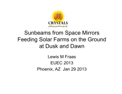 Presentation - JX Crystals