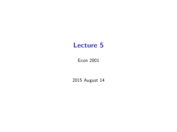 Lecture 5