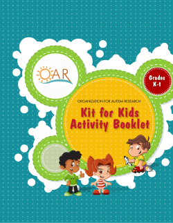 Grades K-1 - Organization for Autism Research