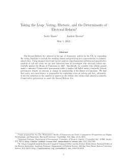 Taking the Leap: Voting, Rhetoric, and the Determinants of Electoral