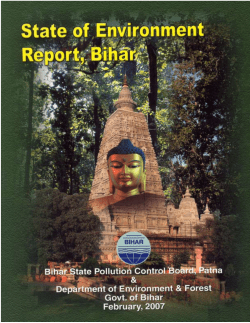 State of Environment Report - Bihar