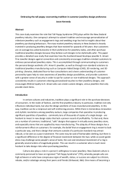 Embracing the tall poppy