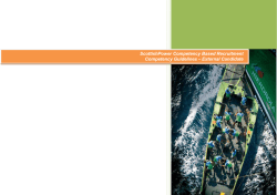 Competency Guidelines External Candidate