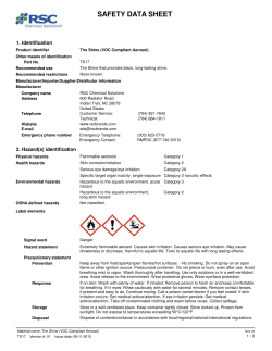 safety data sheet - RSC Chemical Solutions