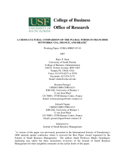 College of Business Office of Research