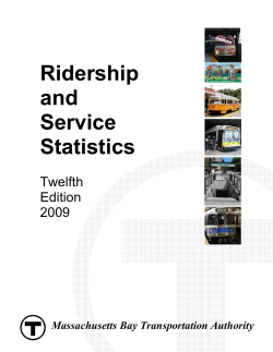 Ridership and Service Statistics