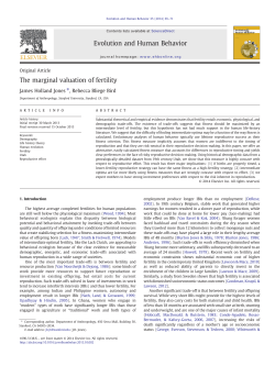 - Evolution and Human Behavior