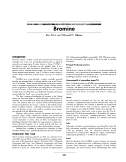 Bromine - Octel Bromine Works