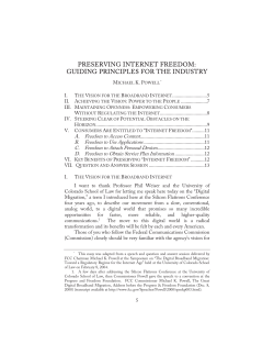 preserving internet freedom: guiding principles for the industry
