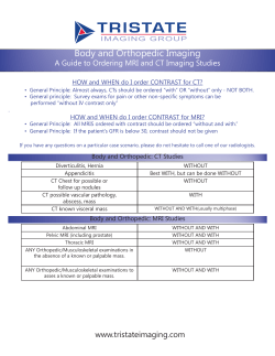 Body and Orthopedic Imaging