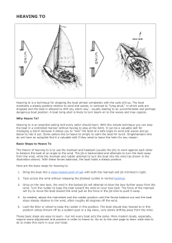 heaving to - SailboatOwners.com Forums