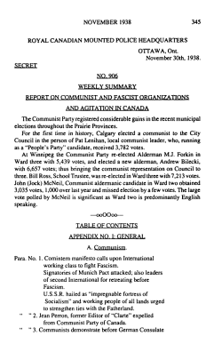 NOVEMBER 1938 345 ROYAL CANADIAN MOUNTED POLICE