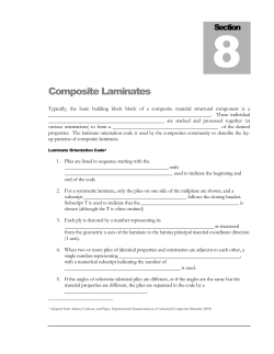 Composite Laminates