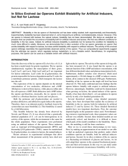 In Silico Evolved lac Operons Exhibit Bistability for Artificial Inducers