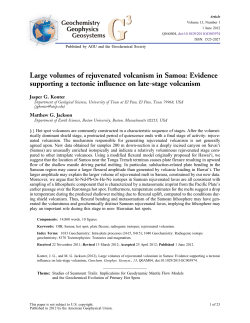 Large volumes of rejuvenated volcanism in Samoa: Evidence