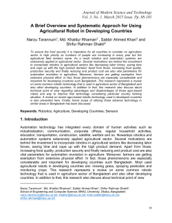 A Brief Overview and Systematic Approch for Using Agricultural