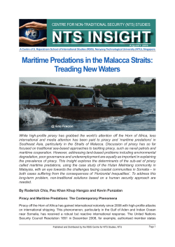 Maritime Predations in the Malacca Straits - NTU.edu