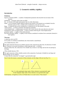 2. Geometric stability (rigidity)