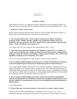 California Women`s List