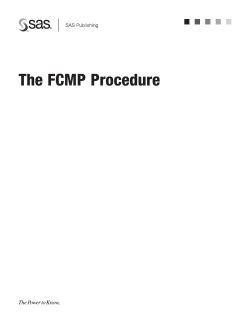 The FCMP Procedure
