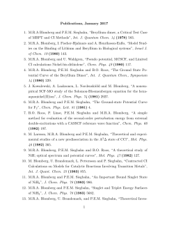 Publication list (updated Jan. 12, 2017)