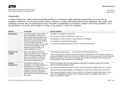 Letter of recommendation example sentences (PDF