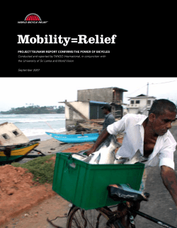 Mobility=Relief - World Bicycle Relief