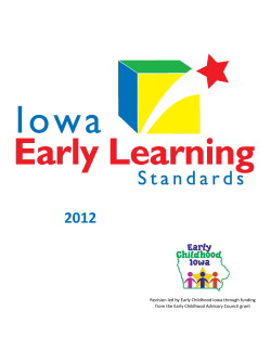 Iowa Early Learning Standards