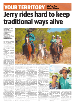 jerry kelly has the barkly region running through