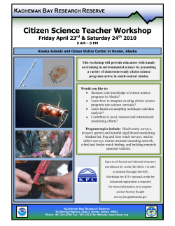 KACHEMAK BAY RESEARCH RESERVE Citizen Science Teacher