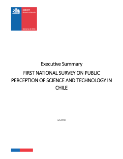 Executive Summary FIRST NATIONAL SURVEY ON