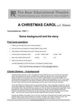 A CHRISTMAS CAROL by C. Dickens