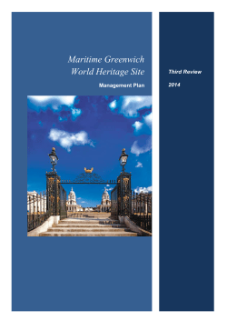 Management Plan - Maritime Greenwich World Heritage Site
