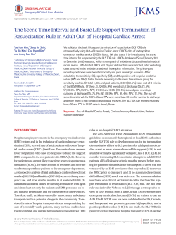 The Scene Time Interval and Basic Life Support Termination of