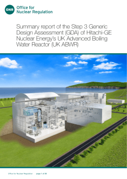Summary report of the Step 3 Generic Design Assessment (GDA) of