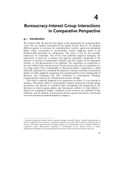 4 Bureaucracy-Interest Group Interactions in Comparative Perspective