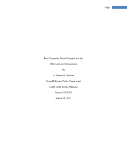 Post-Traumatic Stress Disorder and the Effect on Law Enforcement