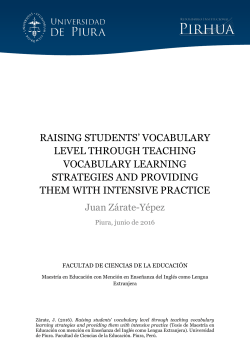 raising students` vocabulary level through teaching