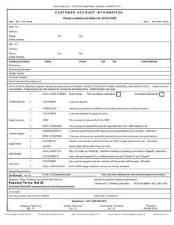 Payment Terms: Net 30 - Accu