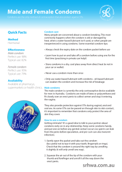 Male and Female Condoms