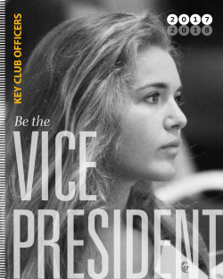 Be the Vice President - Key Club International