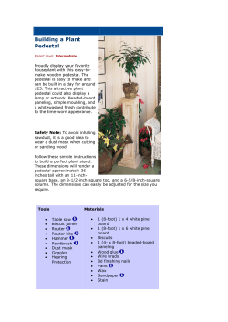 Building a Plant Pedestal