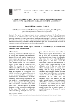 A POSSIBLE APPROACH TO THE QUALITY OF BREATHING