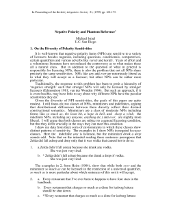 Negative Polarity and Phantom Reference